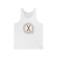 Gebo Rune Celtic Knot Tank Top - Lightweight Cotton Retail Fit - Unisex White