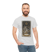 Tarot The Star Card Graphic T-Shirt - Heavy Cotton Classic Fit Tee - Unisex Off White