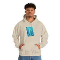 Laguz Water Rune Graphic Hoodie - Soft Fleece Blend Pullover - Unisex White