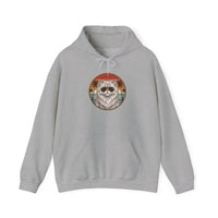 Persian Cat 70s Sunset Aviators Hoodie - Soft Cotton-Poly Blend Pullover - Unisex White
