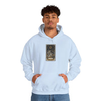 The Star Tarot Card Hoodie - Cozy Heavy Blend Fleece Pullover - Unisex White