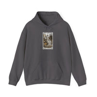 The Empress Tarot Card Hoodie - Heavyweight Cotton Blend Pullover - Unisex Ash