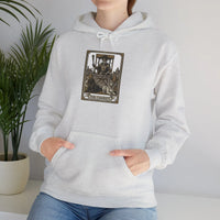 The Chariot Tarot Card Hoodie - Heavy Blend Fleece Pullover - Unisex Off White
