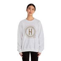 Hagalaz Rune Crushing Change Sweatshirt - Heavy Blend Cotton Poly Crewneck - Unisex White