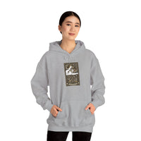 Judgement Tarot Card Graphic Hoodie - Heavyweight Cotton Blend Pullover - Unisex White