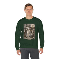 Temperance Tarot Card Angel Sweatshirt - Heavy Blend Fleece Crewneck - Unisex White