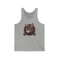 Viking Berserker Cat Warpaint Tank Top - Soft Jersey Light Retail Fit - Unisex Athletic Heather