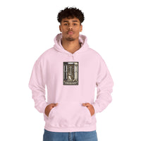 High Priestess Tarot Card Hoodie - Heavy Blend Fleece Pullover - Unisex White