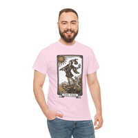 The Fool Tarot Card Graphic T-Shirt - Heavy Cotton Classic Fit Tee - Unisex White