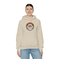 Persian Cat 70s Sunset Aviators Hoodie - Soft Cotton-Poly Blend Pullover - Unisex White