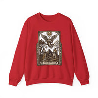 The Lovers Tarot Card Sweatshirt - Heavy Blend Fleece Crewneck - Unisex White