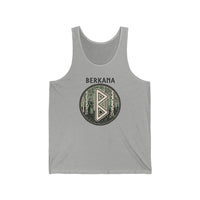 Berkana Earth Mother Rune Tank Top - Lightweight Cotton Retail Fit Jersey - Unisex White