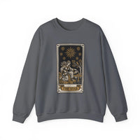 The Star Tarot Card Sweatshirt - 50/50 Cotton Polyester Crewneck - Unisex White