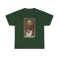 Tarot The Sun Card T-Shirt - Medium Weight 100% Cotton Tee - Unisex White
