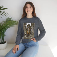 Hierophant Tarot Card Sweatshirt - Heavy Blend Crewneck Fleece - Unisex Ash