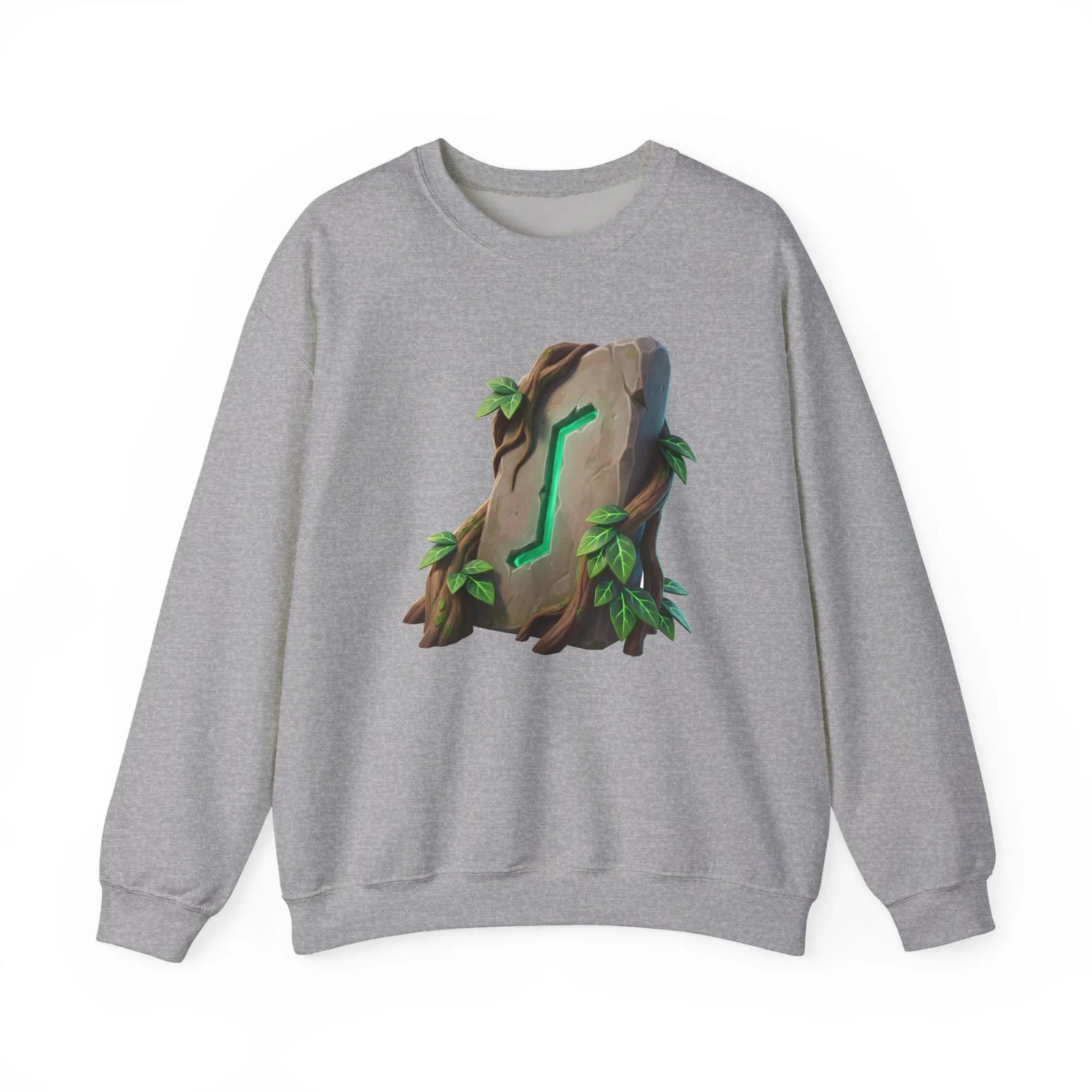 Eihwaz Rune Yggdrasil Tree Sweatshirt - Heavy Blend Classic Crewneck - Unisex Off White
