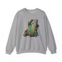 Eihwaz Rune Yggdrasil Tree Sweatshirt - Heavy Blend Classic Crewneck - Unisex Off White