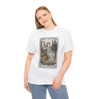 Empress Tarot Card Graphic T-Shirt - Heavy Cotton Classic Fit Tee - Unisex White
