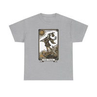 The Fool Tarot Card Graphic T-Shirt - Heavy Cotton Classic Fit Tee - Unisex White