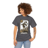 The Fool Tarot Card Graphic T-Shirt - Heavy Cotton Classic Fit Tee - Unisex White