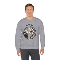 Ansuz Rune Divine Speech Sweatshirt - Heavy Blend Fleece Crewneck - Unisex Off White