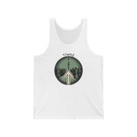 Tiwaz Justice Rune Graphic Tank Top - Lightweight Jersey Retail Fit - Unisex White