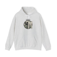 Ehwaz Divine Twins Horse Rider Hoodie - Medium-Heavy Cotton Blend Hoodie - Unisex White