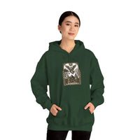 The Lovers Tarot Card Hoodie - Medium-Weight Fleece Pullover - Unisex White