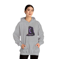 Perthro Rune Mystery Graphic Hoodie - Heavyweight Fleece Pullover - Unisex White