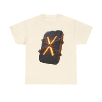 Gebo Rune Gift Exchange T-Shirt - Heavy Cotton Classic Fit Tee - Unisex White