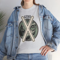 Gebo Rune Nordic Symbol Graphic T-Shirt - Heavy Cotton Classic Fit Tee - Unisex White