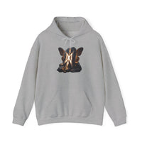 Dagaz Rune Butterfly Graphic Hoodie - Heavy Blend Fleece Pullover - Unisex White