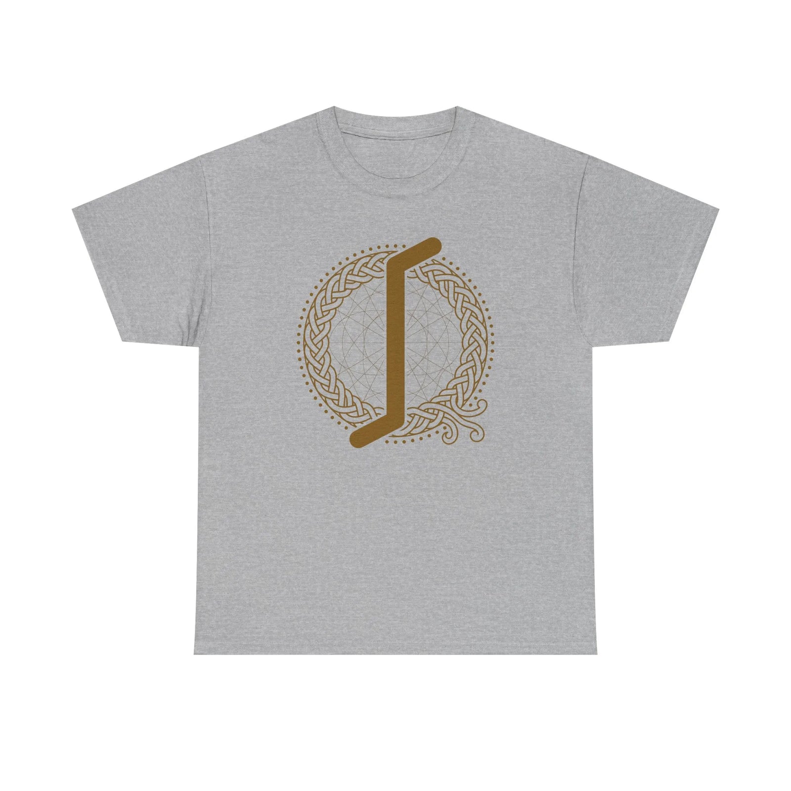 ᛇ Eihwaz Rune Yew World Tree T-Shirt - Heavy Cotton Classic Fit Tee - Unisex White