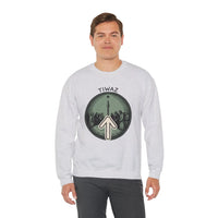 Tiwaz Rune Justice Judgment Sweatshirt - Heavy Blend Fleece Crewneck - Unisex Ash Gray