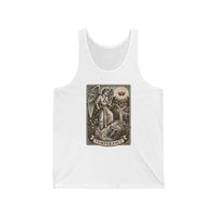 Temperance Tarot Card Tank Top - Lightweight Ringspun Cotton Retail Fit - Unisex White