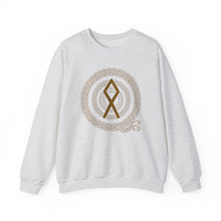 Othala Rune Inheritance Sweatshirt - Heavy Blend Crewneck Fleece - Unisex Off White