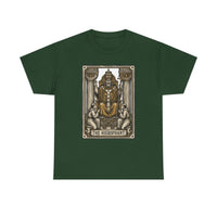 Hierophant Tarot Card Graphic T-Shirt - Heavy Cotton Classic Fit Tee - Unisex White