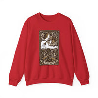Judgement Tarot Card Graphic Sweatshirt - Heavy Blend Classic Fit Crewneck - Unisex White
