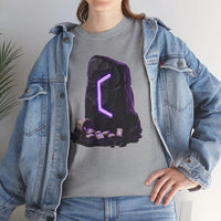 Perthro Rune Mystery Graphic T-Shirt - Heavy Cotton Classic Fit Crewneck Tee - Unisex White