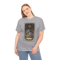 Tarot The Star Card Graphic T-Shirt - Heavy Cotton Classic Fit Tee - Unisex Off White