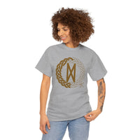 Norse Dagaz Rune Celtic Knot T-Shirt - Heavyweight Cotton Classic Fit Tee - Unisex White