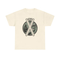 Gebo Rune Nordic Symbol Graphic T-Shirt - Heavy Cotton Classic Fit Tee - Unisex White