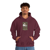 Judgement Tarot Card Graphic Hoodie - Heavyweight Cotton Blend Pullover - Unisex White