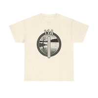 Isa Rune Ice Landscape T-Shirt - Heavy Cotton Classic Fit Crewneck - Unisex White