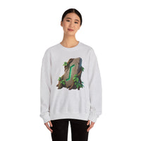 Eihwaz Rune Yggdrasil Tree Sweatshirt - Heavy Blend Classic Crewneck - Unisex Off White