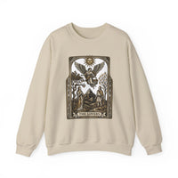 The Lovers Tarot Card Sweatshirt - Heavy Blend Fleece Crewneck - Unisex White