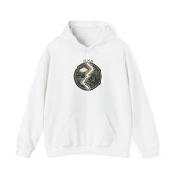 Jera Harvest Rune Graphic Hoodie - Heavy Blend Fleece Pullover - Unisex White