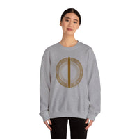 Isa Rune Ice Stillness Sweatshirt - Midweight 50/50 Cotton Poly Fleece - Unisex White