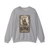 The Magician Tarot Card Sweatshirt - Heavy Blend Fleece Crewneck Pullover - Unisex Warm White