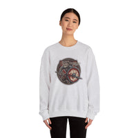 Shieldmaiden Viking Berserker Cats Sweatshirt - Heavy Blend Fleece Crewneck - Unisex White